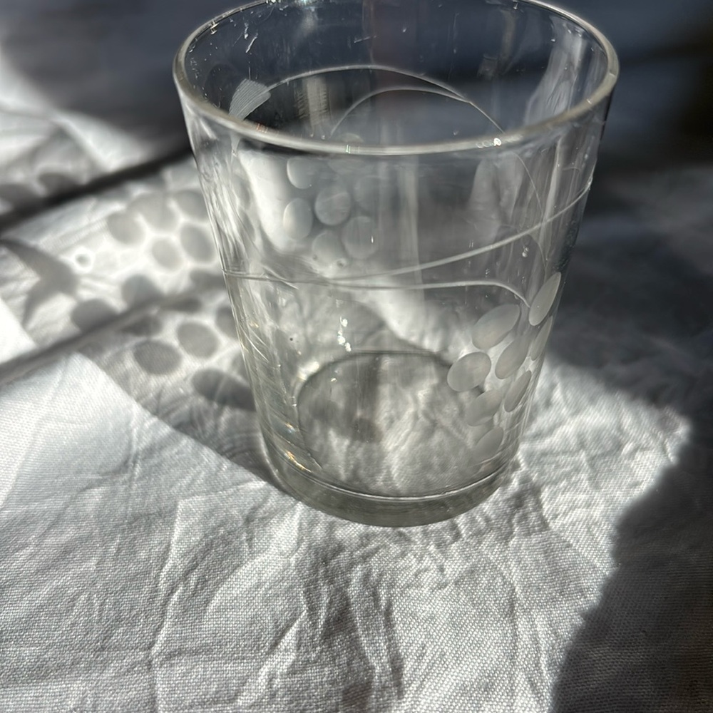 Vintage shot glass super light glass.